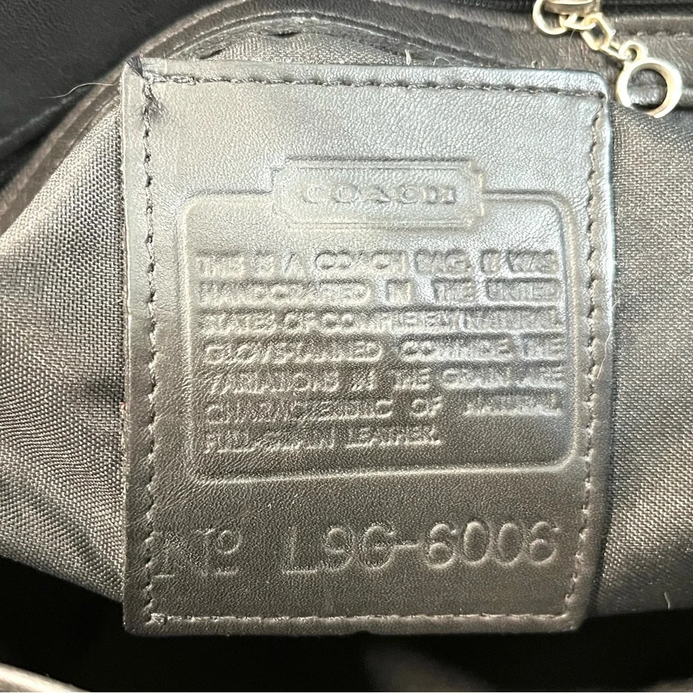 COACH VINTAGE CHELSEA TOTE, BLACK No. 6006
